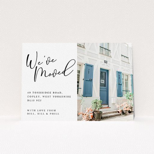 Change Of Address Card Design - "Halfsy-Halfsy" #N/A