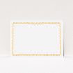 A couples correspondence card template titled "Hand drawn triangles". It is an A5 card in a landscape orientation. "Hand drawn triangles" is available as a flat card, with tones of orange and white.