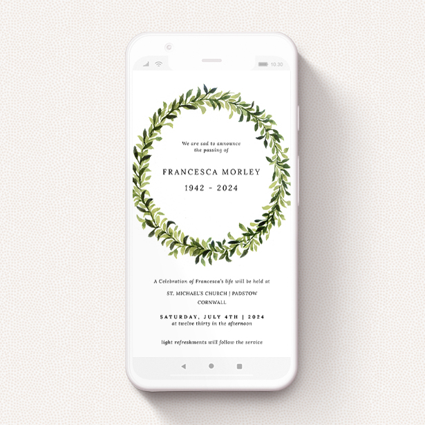 free digital funeral rsvp service