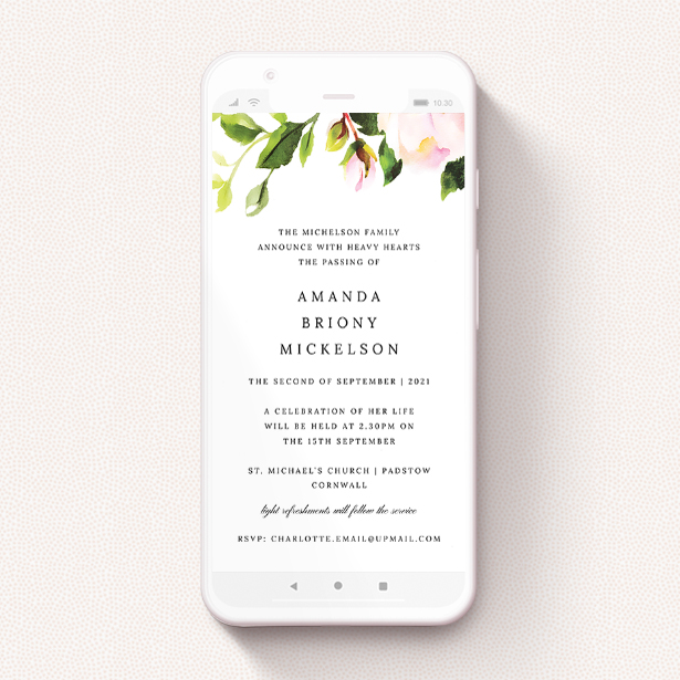 free digital funeral rsvp service