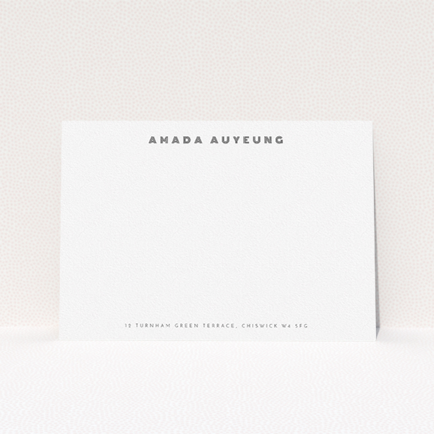 A ladies personalised note card design titled "A little bit disco". It is an A5 card in a landscape orientation. "A little bit disco" is available as a flat card, with tones of white and black.