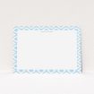 A men personalised note card design titled "Arabian diamonds". It is an A5 card in a landscape orientation. "Arabian diamonds" is available as a flat card, with tones of blue and white.