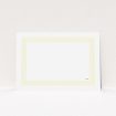 A men personalised note card named "Cream border". It is an A5 card in a landscape orientation. "Cream border" is available as a flat card, with mainly cream colouring.