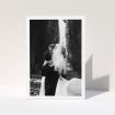 A photo wedding thank you card design called "One Photo Thanks". It is an A5 card in a portrait orientation. It is a photographic photo wedding thank you card with room for 1 photo. "One Photo Thanks" is available as a folded card.