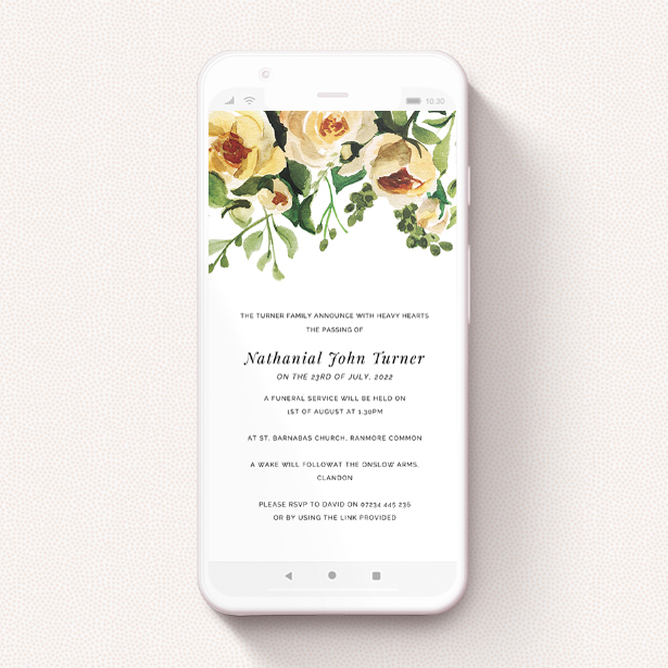 free digital funeral rsvp service