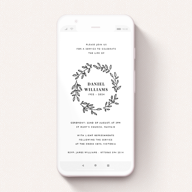 free digital funeral rsvp service
