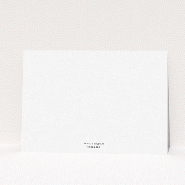 A wedding invite card template titled "Rose Garden Wall". It is an A5 invite in a landscape orientation. "Rose Garden Wall" is available as a flat invite, with mainly pink colouring.