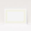 A womens correspondence card design named "Cream border ". It is an A5 card in a landscape orientation. "Cream border " is available as a flat card, with mainly cream colouring.